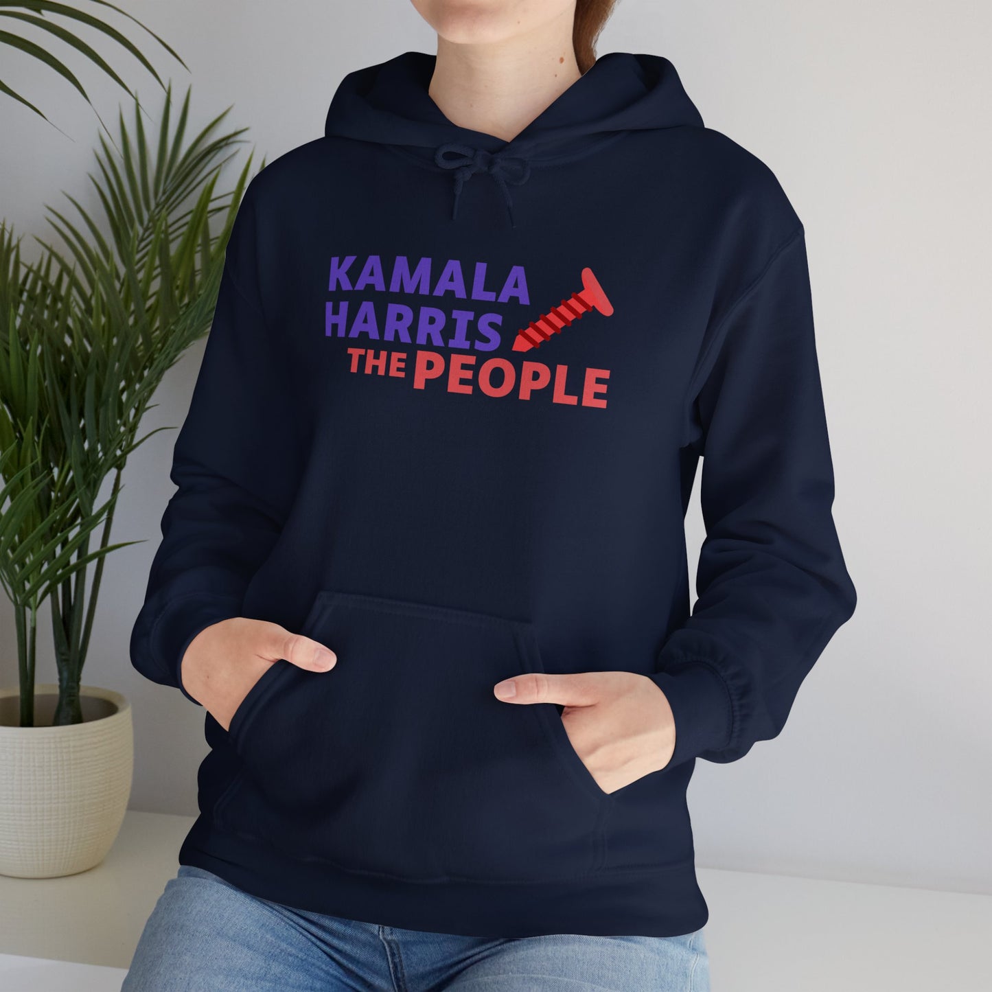 Kamala Harris "Screwing the People" Gildan Unisex Hoodie