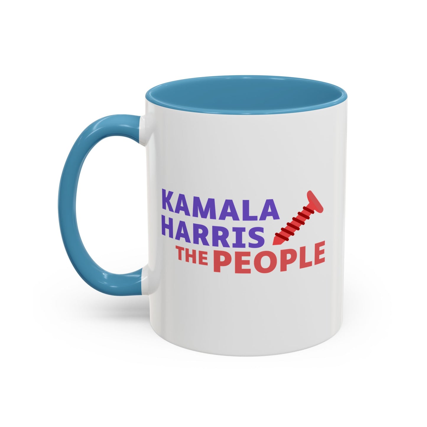 Kamala Harris "Screwing the People" Accent Coffee Mug – 11oz & 15oz