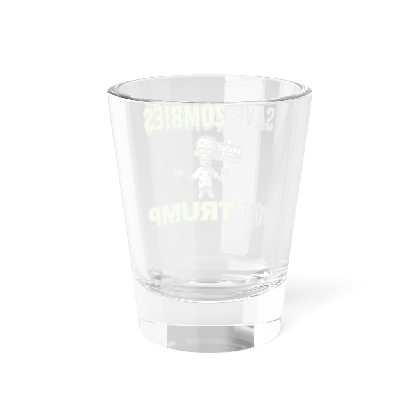 Limited Edition Trump Zombie 2024 Shot Glass, 1.5oz – Exclusive Halloween & Election Crossover Collectible