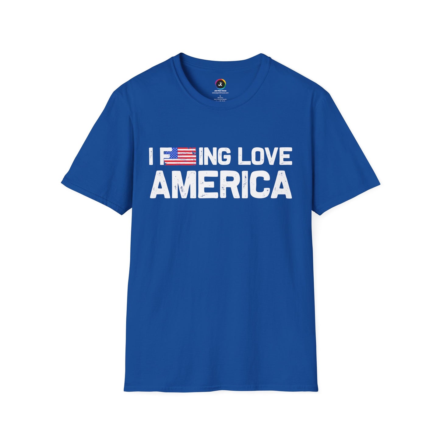 F***ing Love America - Premium Softstyle Dark T-Shirt