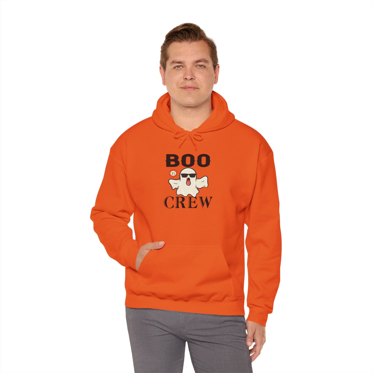 Boo Crew Halloween Hoodie | Spooky Season Ghost Sweatshirt