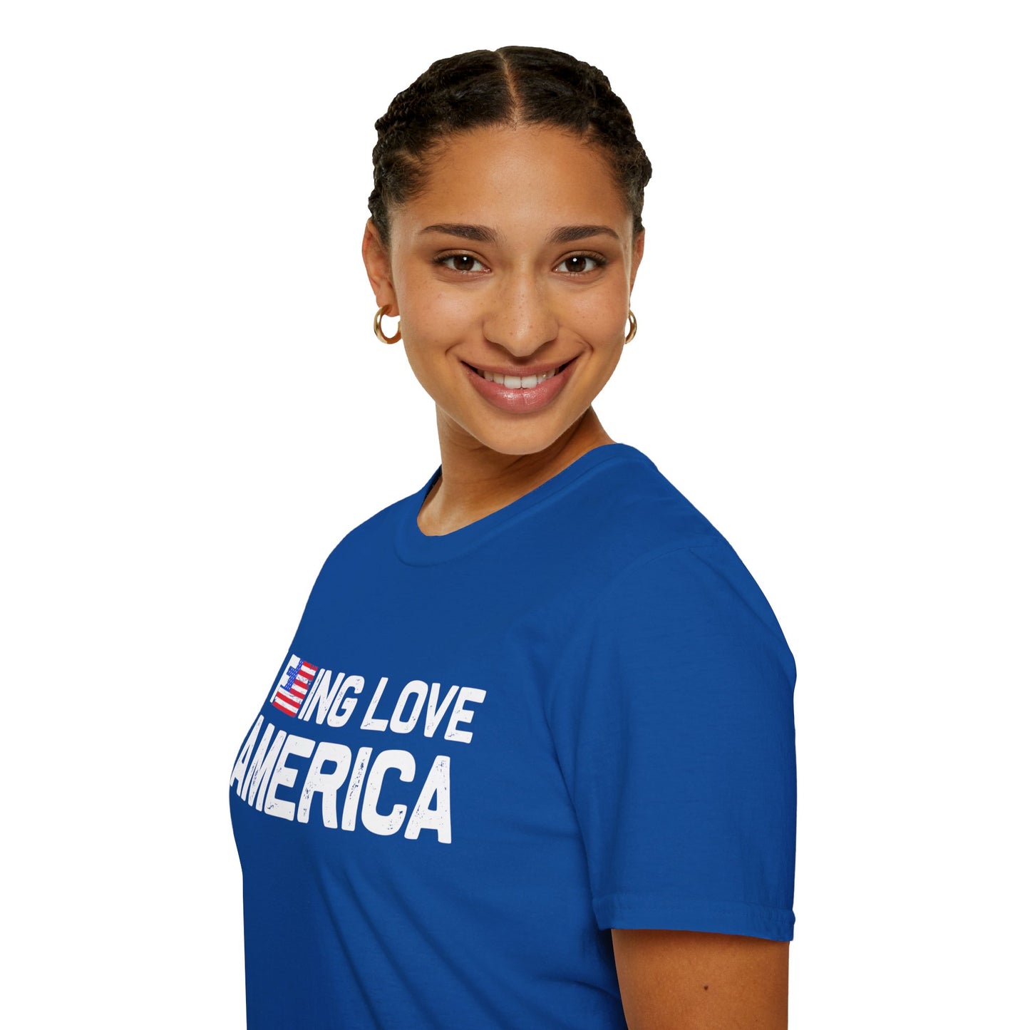 F***ing Love America - Premium Softstyle Dark T-Shirt