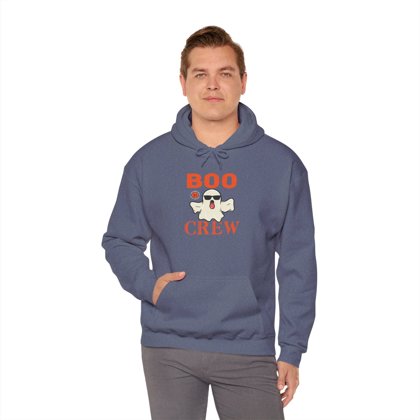 Boo Crew Halloween Hoodie | Spooky Season Ghost Sweatshirt