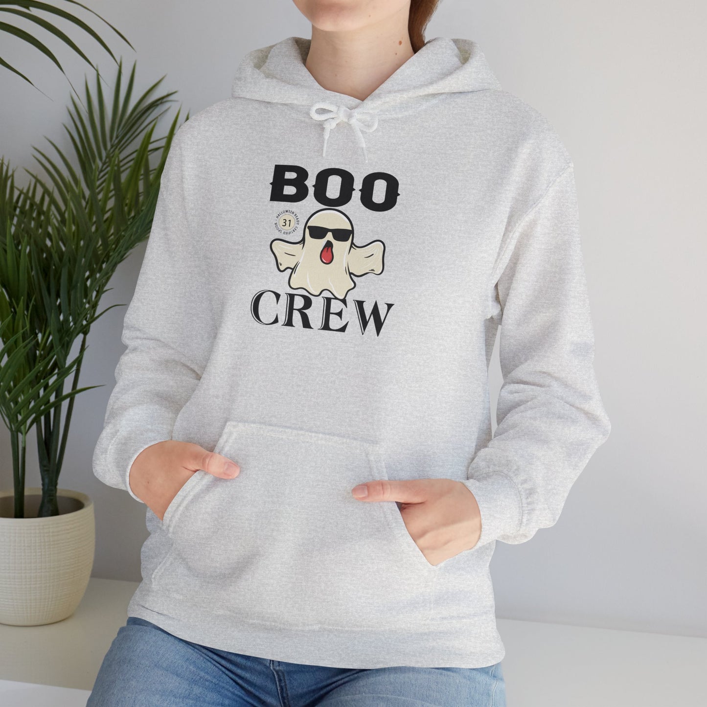 Boo Crew Halloween Hoodie | Spooky Season Ghost Sweatshirt