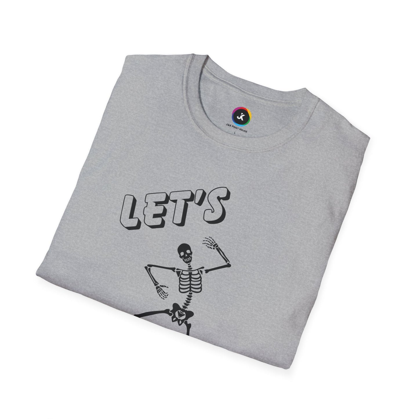 Let's Bone Halloween Skeleton Gildan Softstyle T-Shirt
