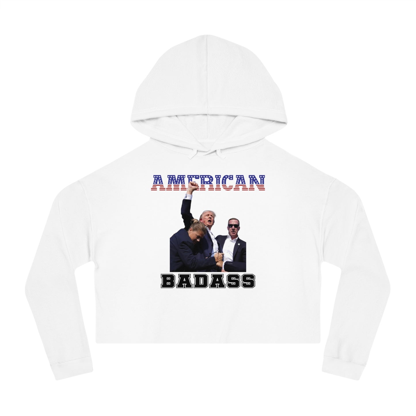 American Badass Cropped Hoodie