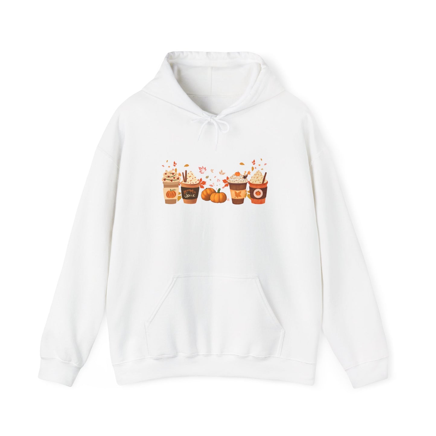 Fall Pumpkin Spice Latte Design Gildan Hoodie