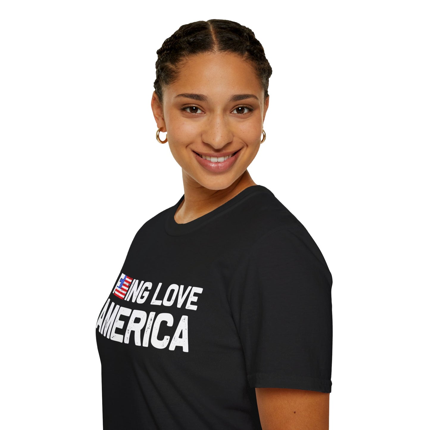 F***ing Love America - Premium Softstyle Dark T-Shirt
