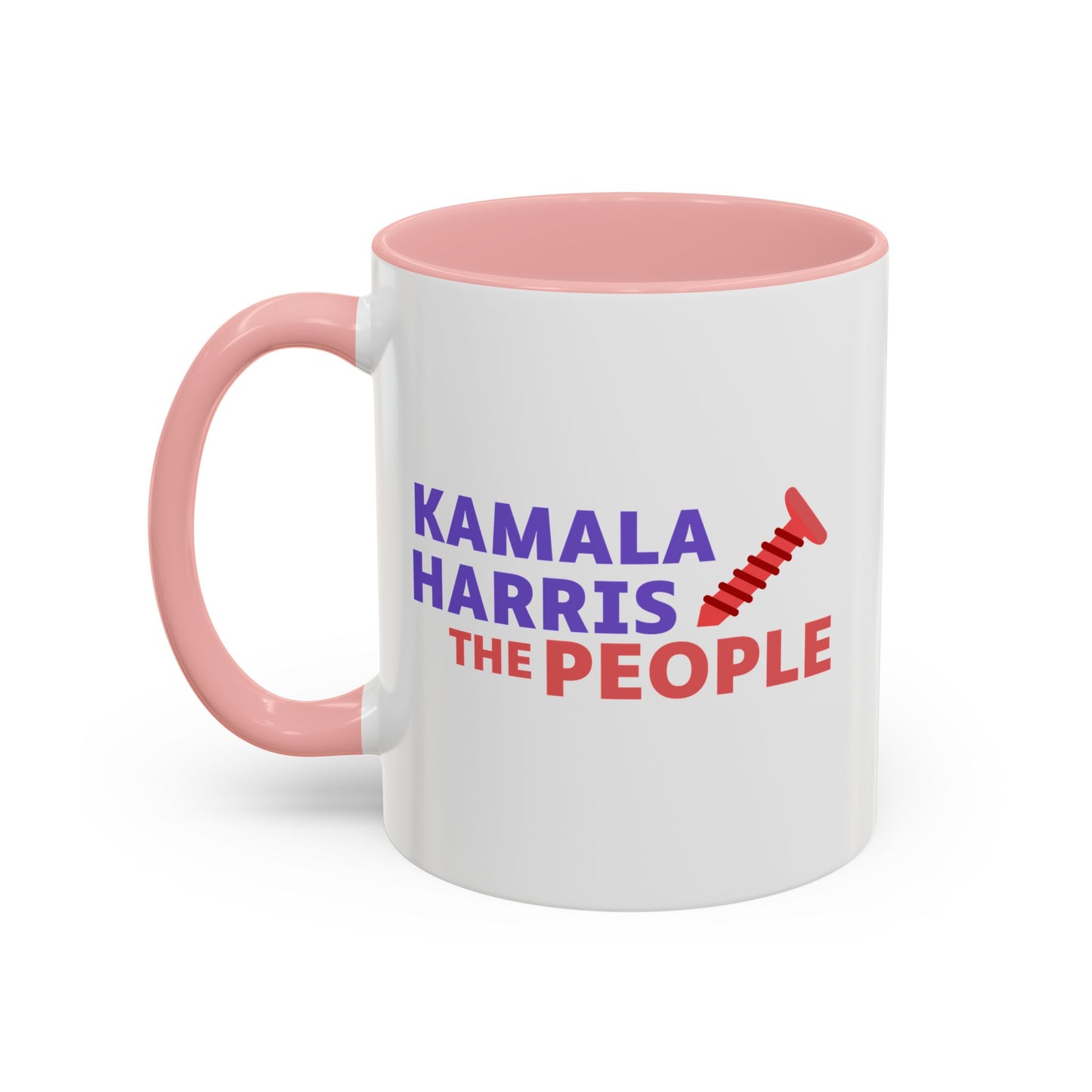 Kamala Harris "Screwing the People" Accent Coffee Mug – 11oz & 15oz