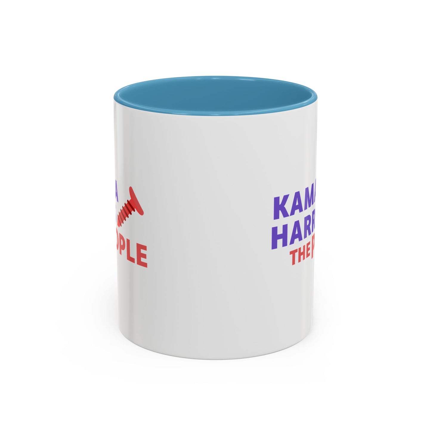 Kamala Harris "Screwing the People" Accent Coffee Mug – 11oz & 15oz