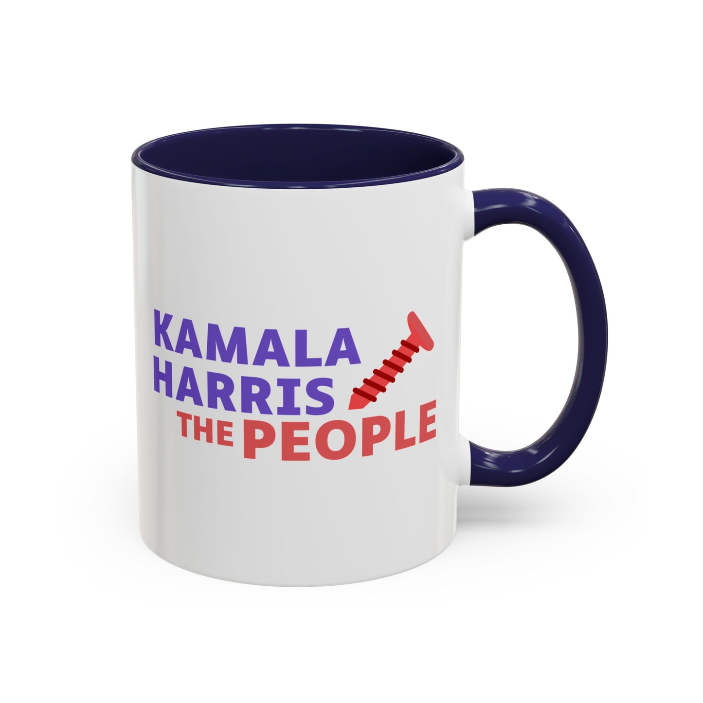Kamala Harris "Screwing the People" Accent Coffee Mug – 11oz & 15oz