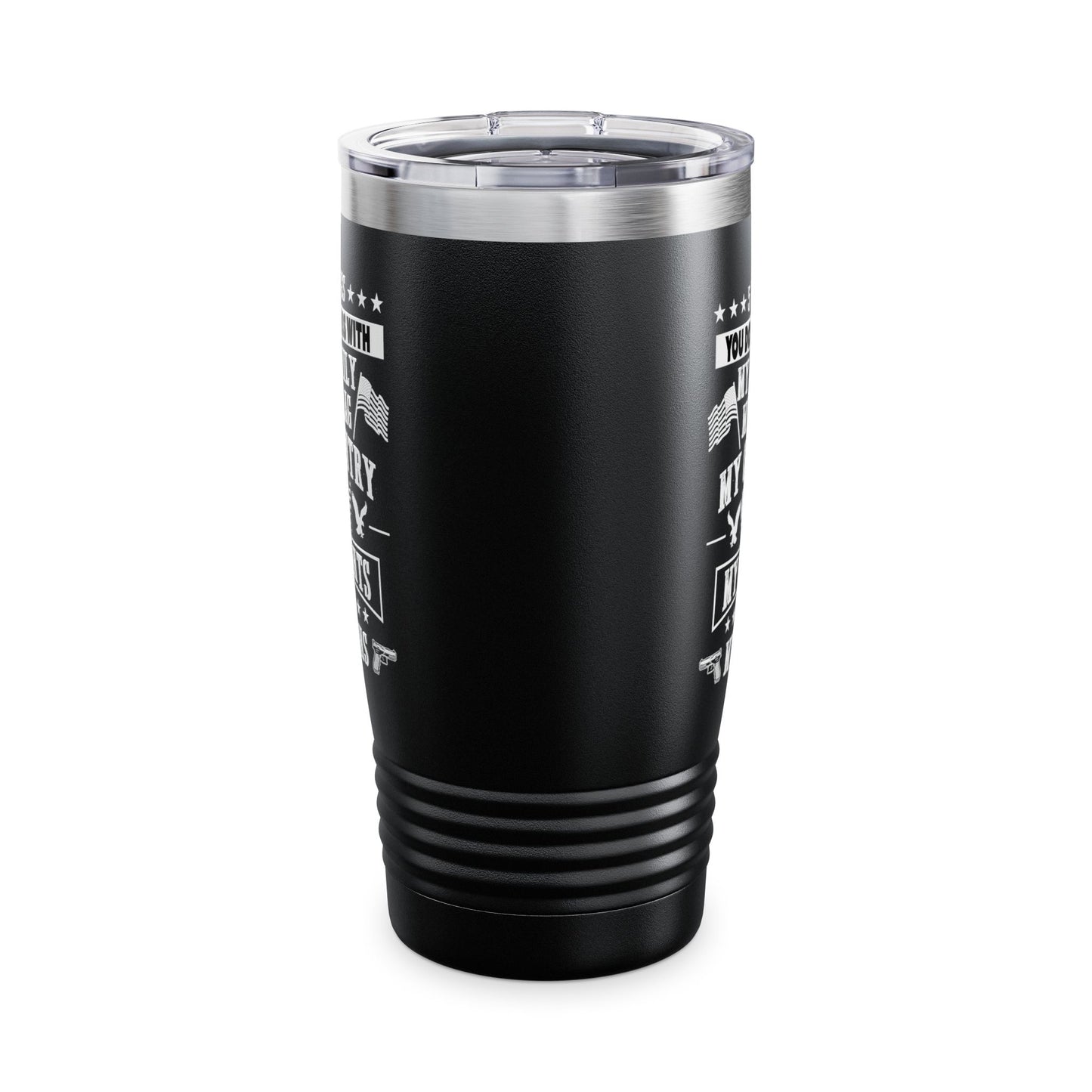 5 Things You Don't Mess with Black 20oz Ringneck Tumbler