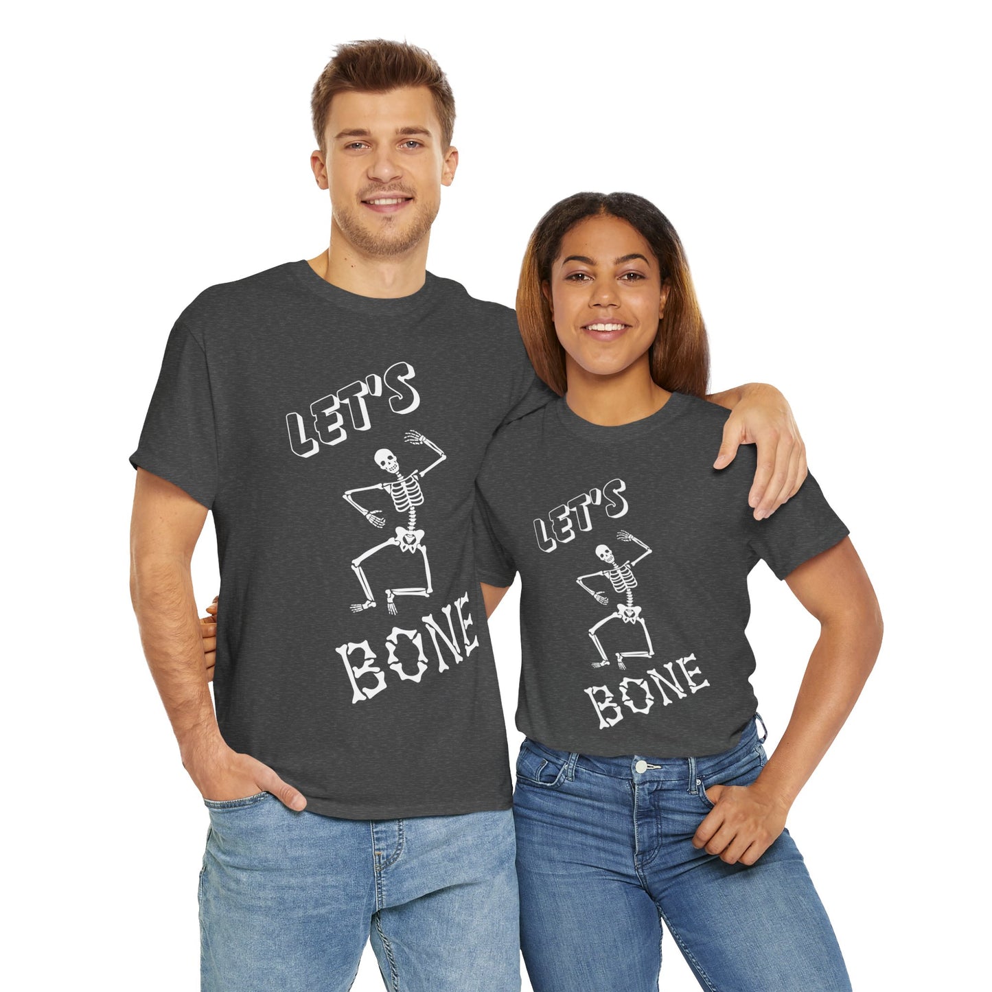 Let’s Bone Halloween Skeleton Gildan T-Shirt