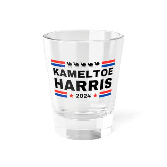 Kameltoe Harris 2024 Shot Glass,  1.5oz – Funny Pro-Trump Political Gift