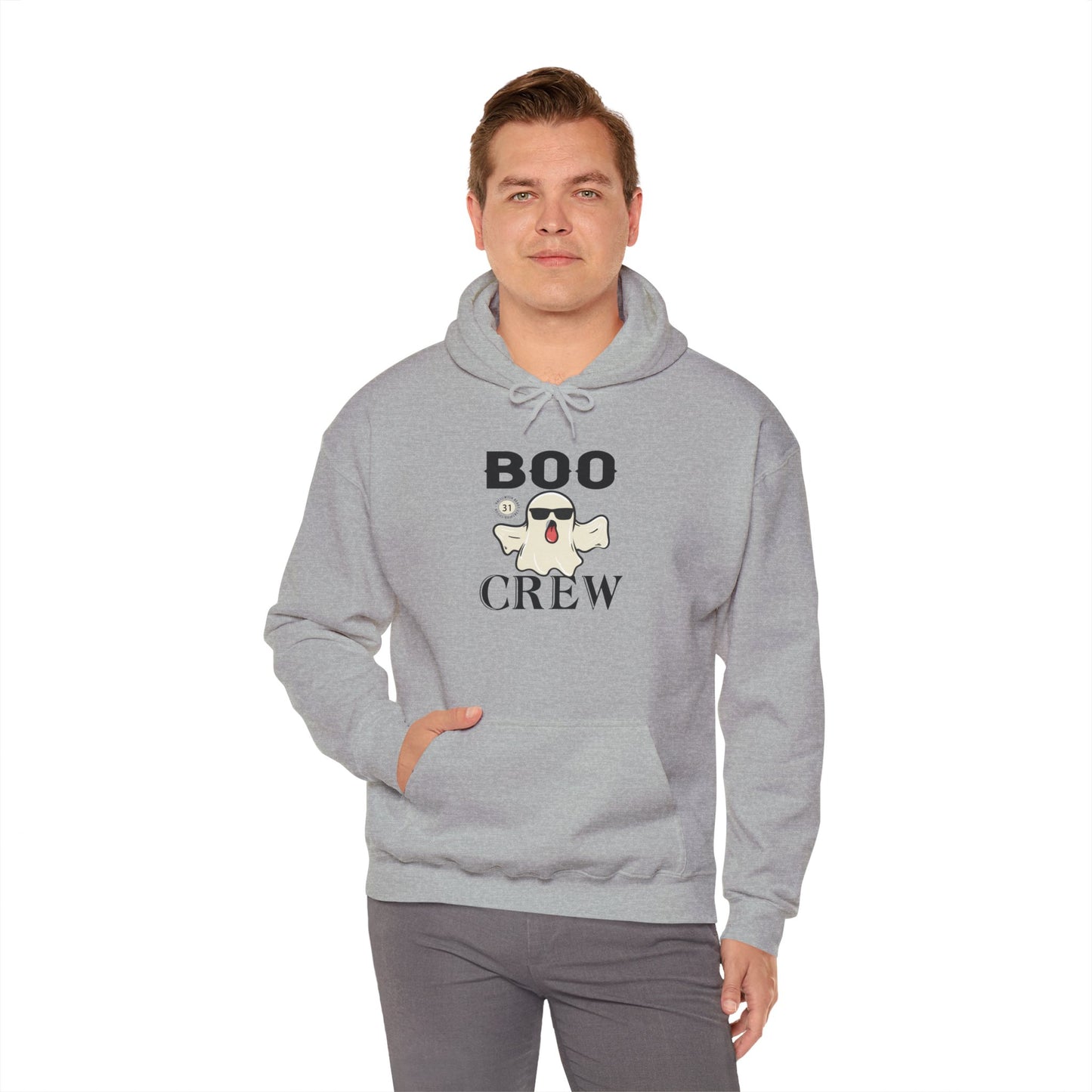 Boo Crew Halloween Hoodie | Spooky Season Ghost Sweatshirt