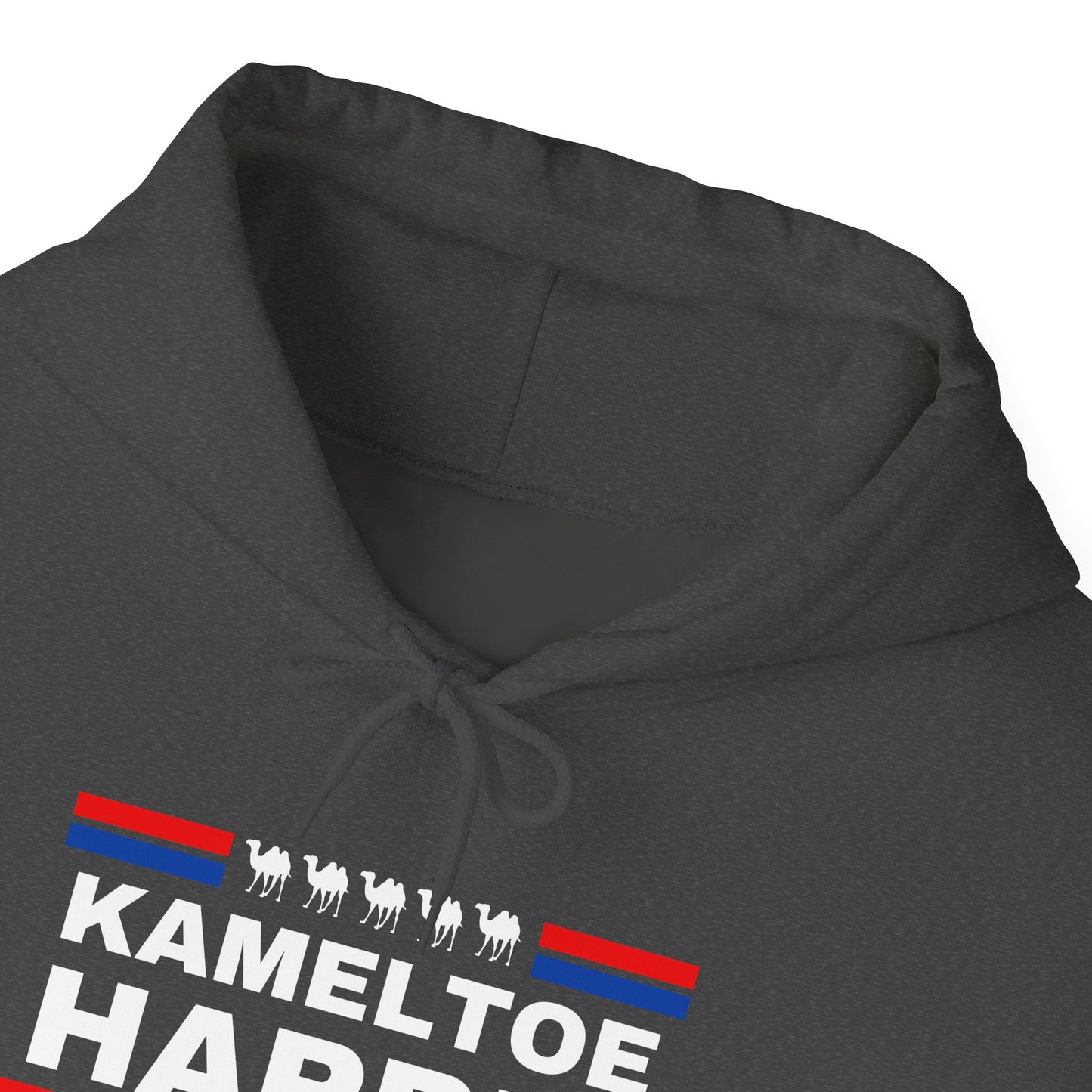 Kameltoe Harris 2024 - Vote Trump Dark Gildan Unisex Hoodie