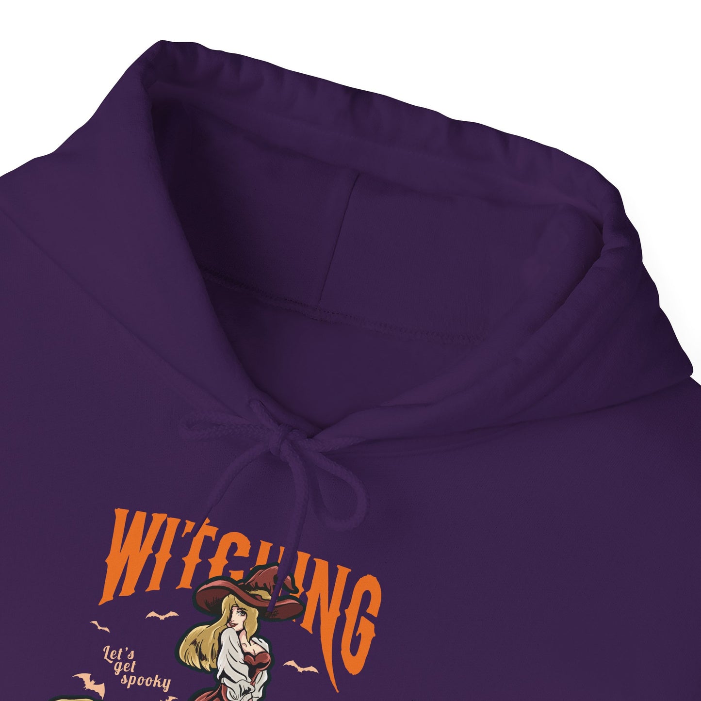 Witching Around Halloween Heavy Blend Hoodie |  Witch Graphic Hoodie