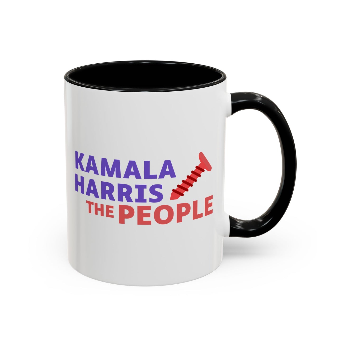 Kamala Harris "Screwing the People" Accent Coffee Mug – 11oz & 15oz