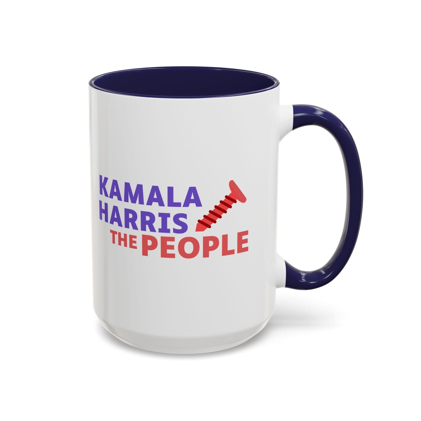Kamala Harris "Screwing the People" Accent Coffee Mug – 11oz & 15oz