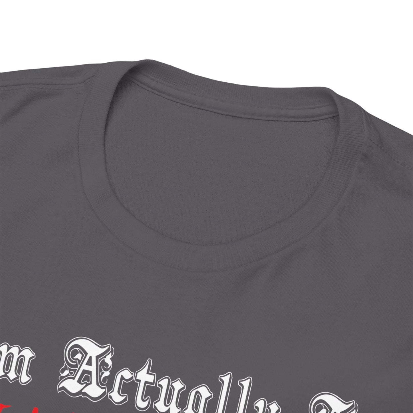 I'm Actually a Vampire Halloween Gildan T-Shirt | Funny Vampire Costume Tee