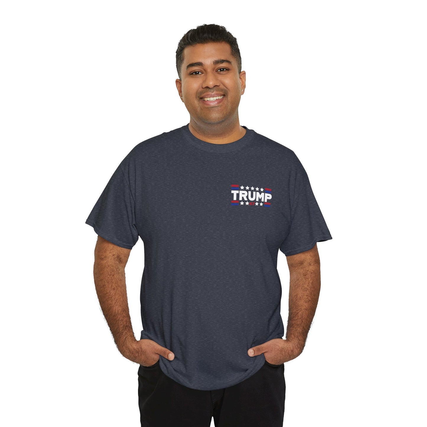 Trump 47 "You Missed B*tches" Doubles Sided Dark Gildan Shirt