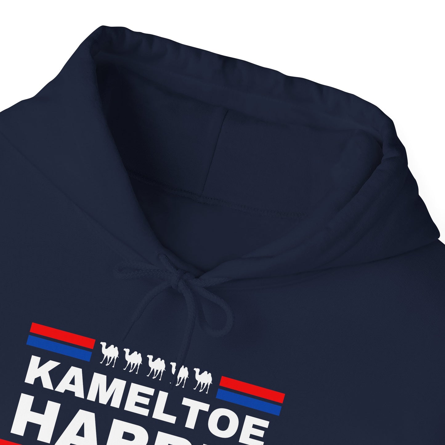 Kameltoe Harris 2024 - Vote Trump Dark Gildan Unisex Hoodie