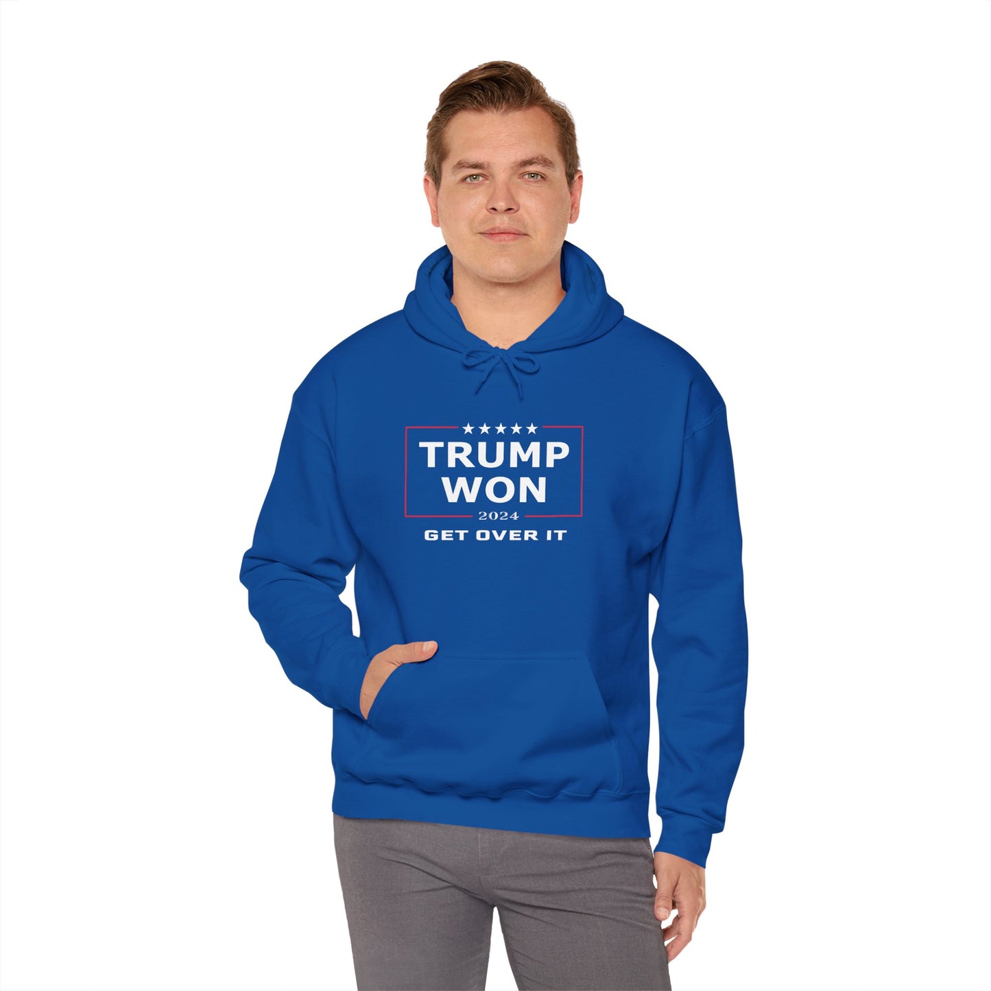 Trump Won 2024 – Get Over It Election Design Hoodie