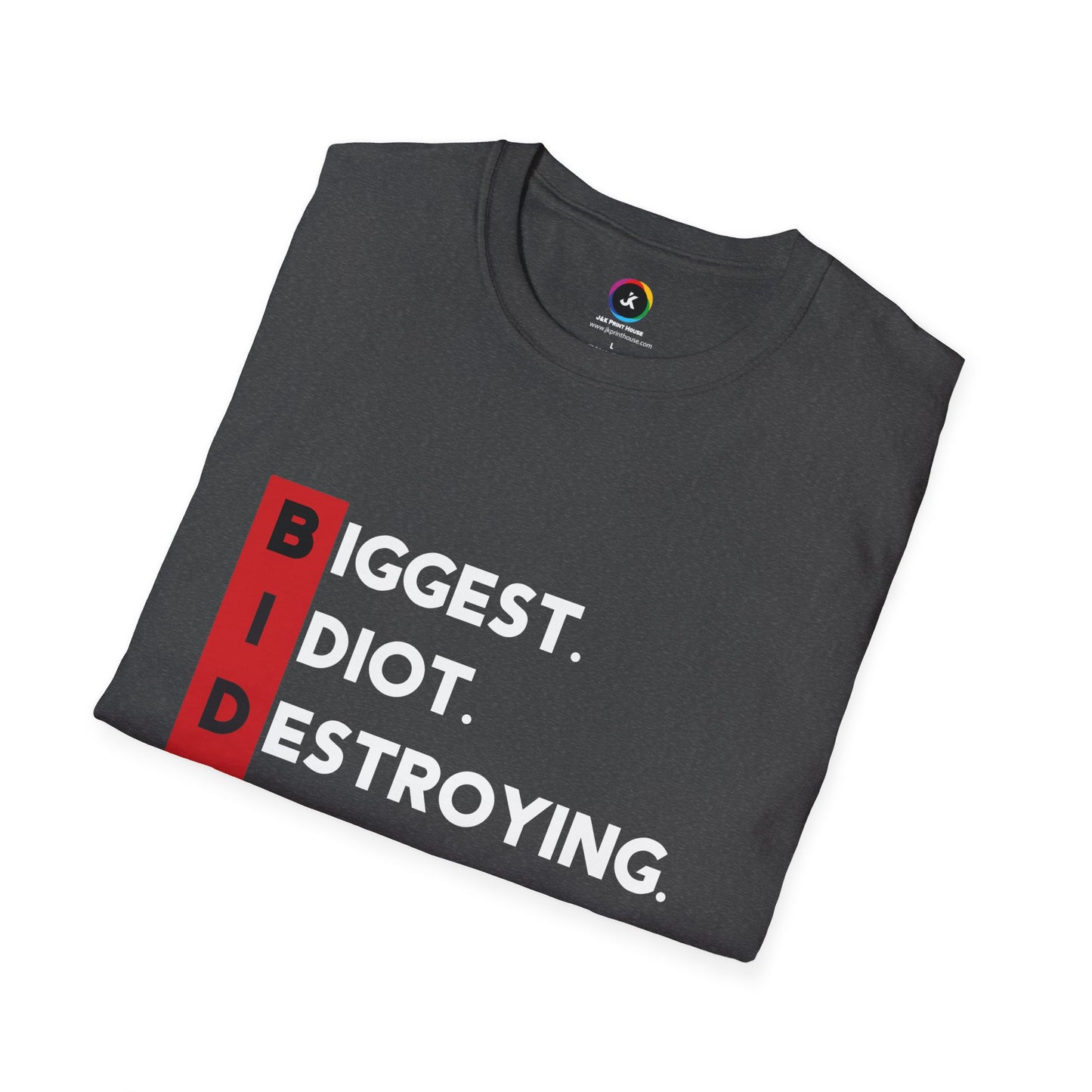 Biden Acronym Politically Incorrect - Premium Dark Soft-Style T-Shirt