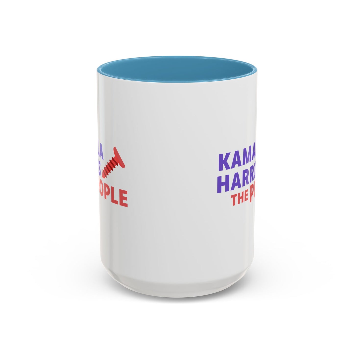 Kamala Harris "Screwing the People" Accent Coffee Mug – 11oz & 15oz