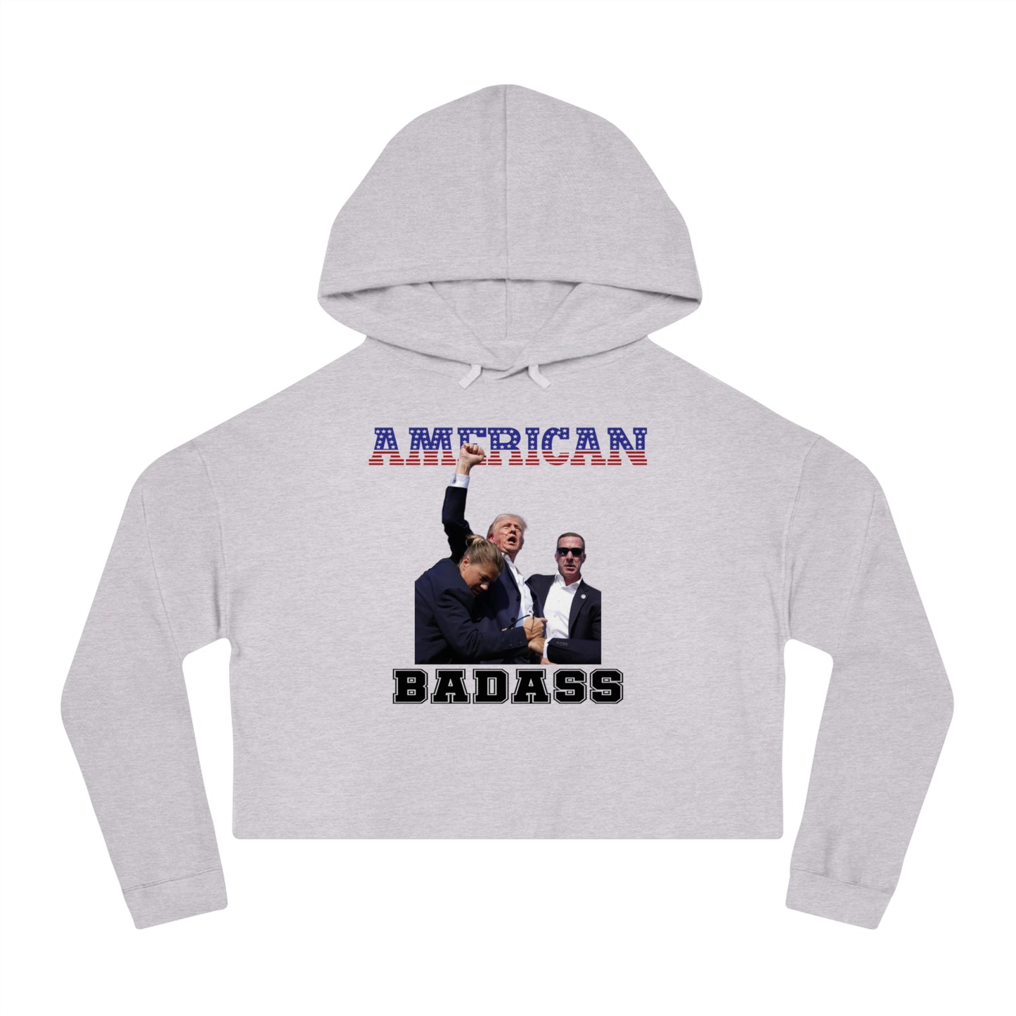 American Badass Cropped Hoodie