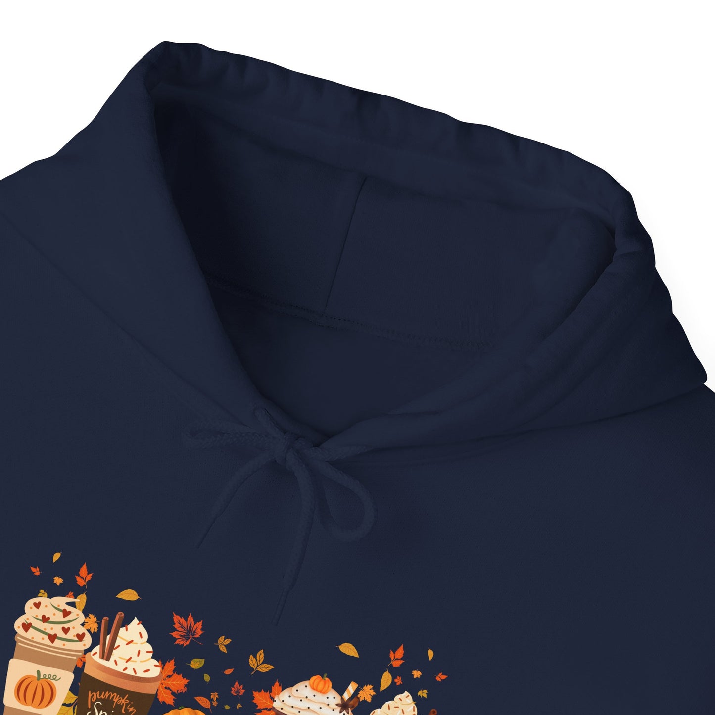 Fall Pumpkin Spice Latte Design Gildan Hoodie