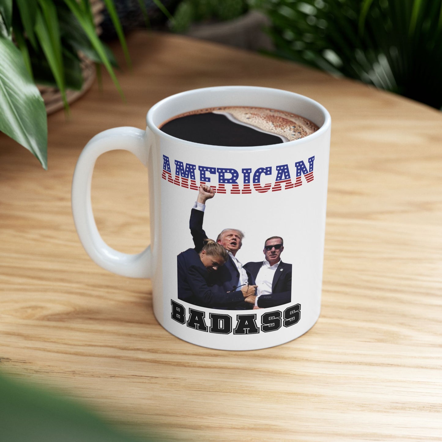 Pro-Trump American Badass Ceramic Mug (11oz, 15oz)