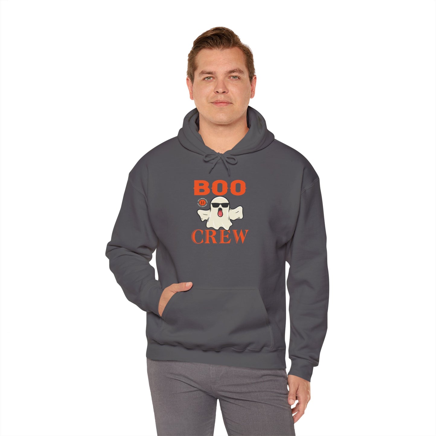 Boo Crew Halloween Hoodie | Spooky Season Ghost Sweatshirt