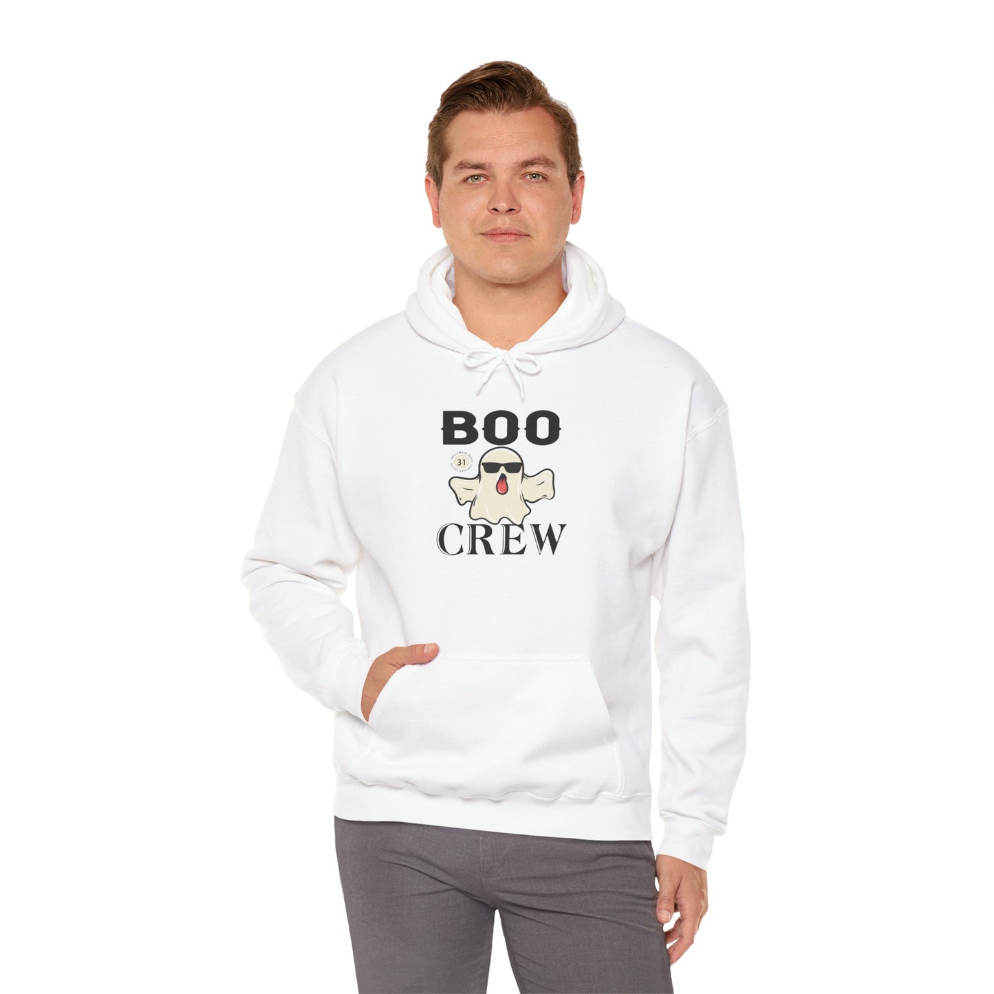 Boo Crew Halloween Hoodie | Spooky Season Ghost Sweatshirt
