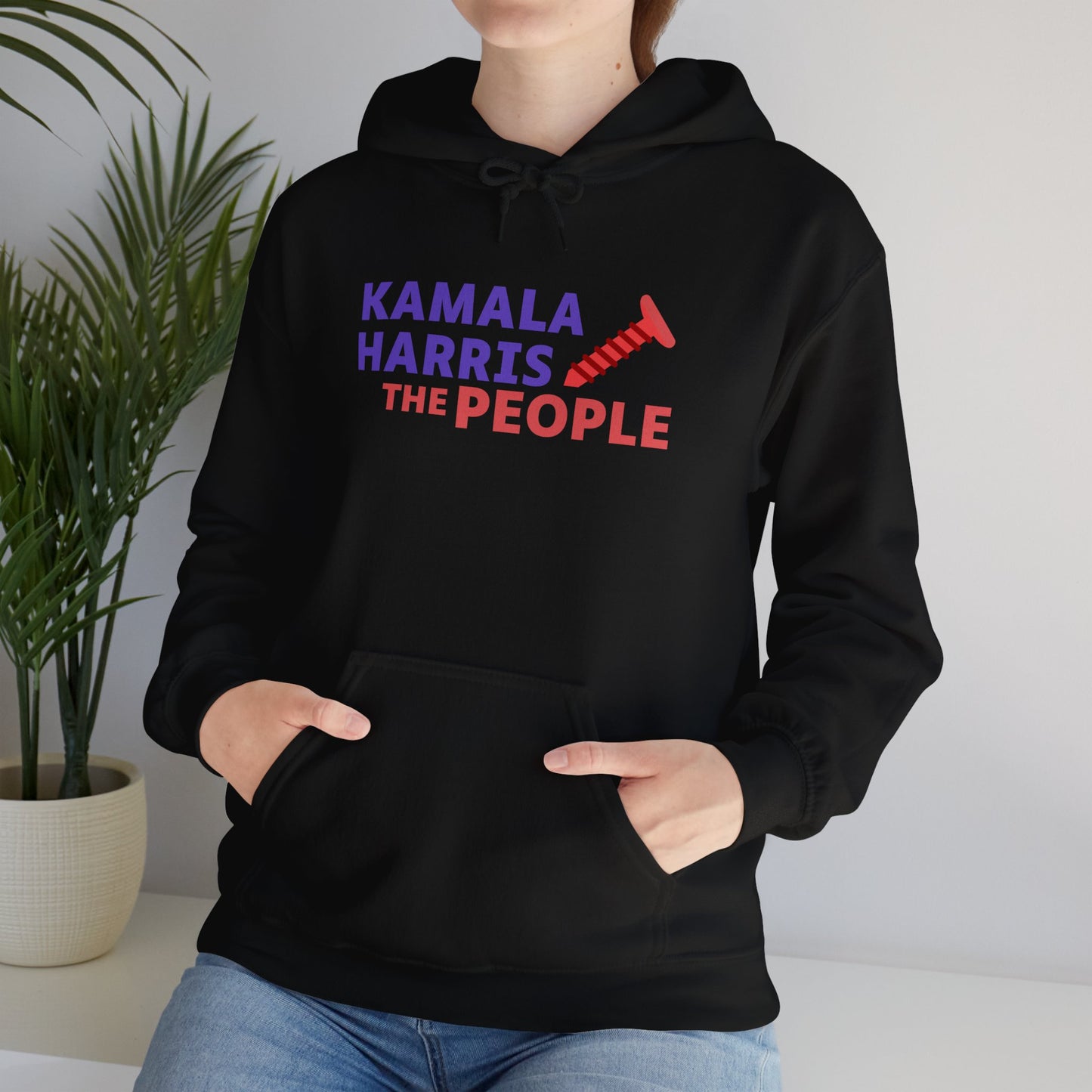 Kamala Harris "Screwing the People" Gildan Unisex Hoodie