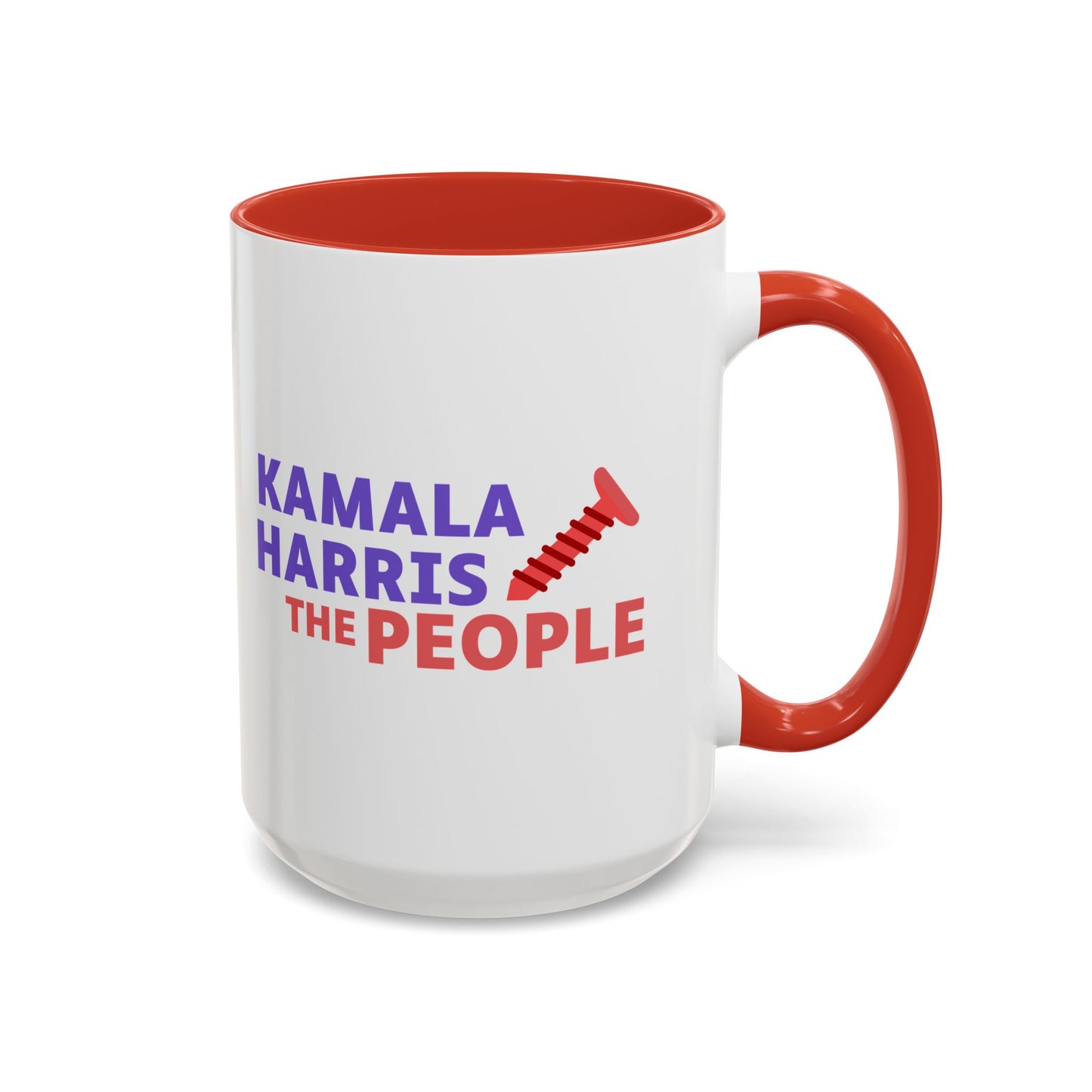 Kamala Harris "Screwing the People" Accent Coffee Mug – 11oz & 15oz