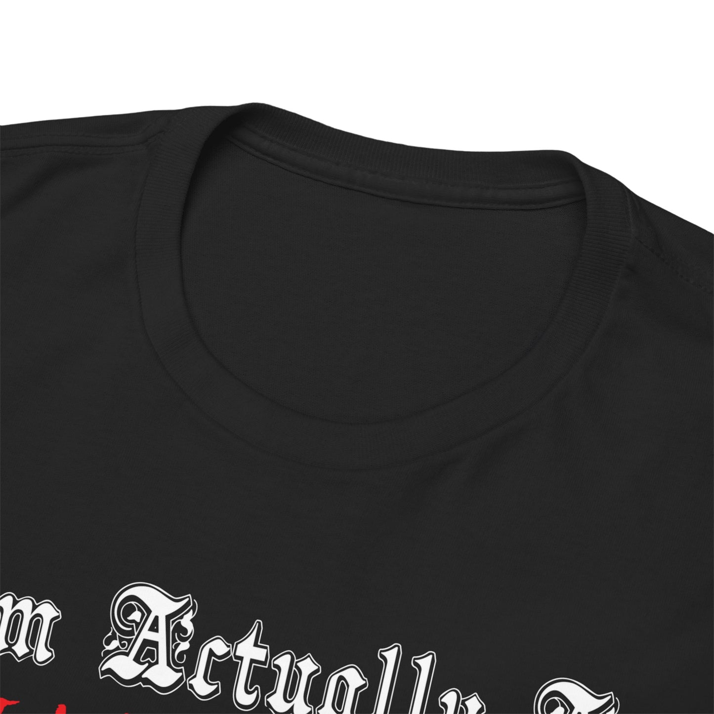 I'm Actually a Vampire Halloween Gildan T-Shirt | Funny Vampire Costume Tee