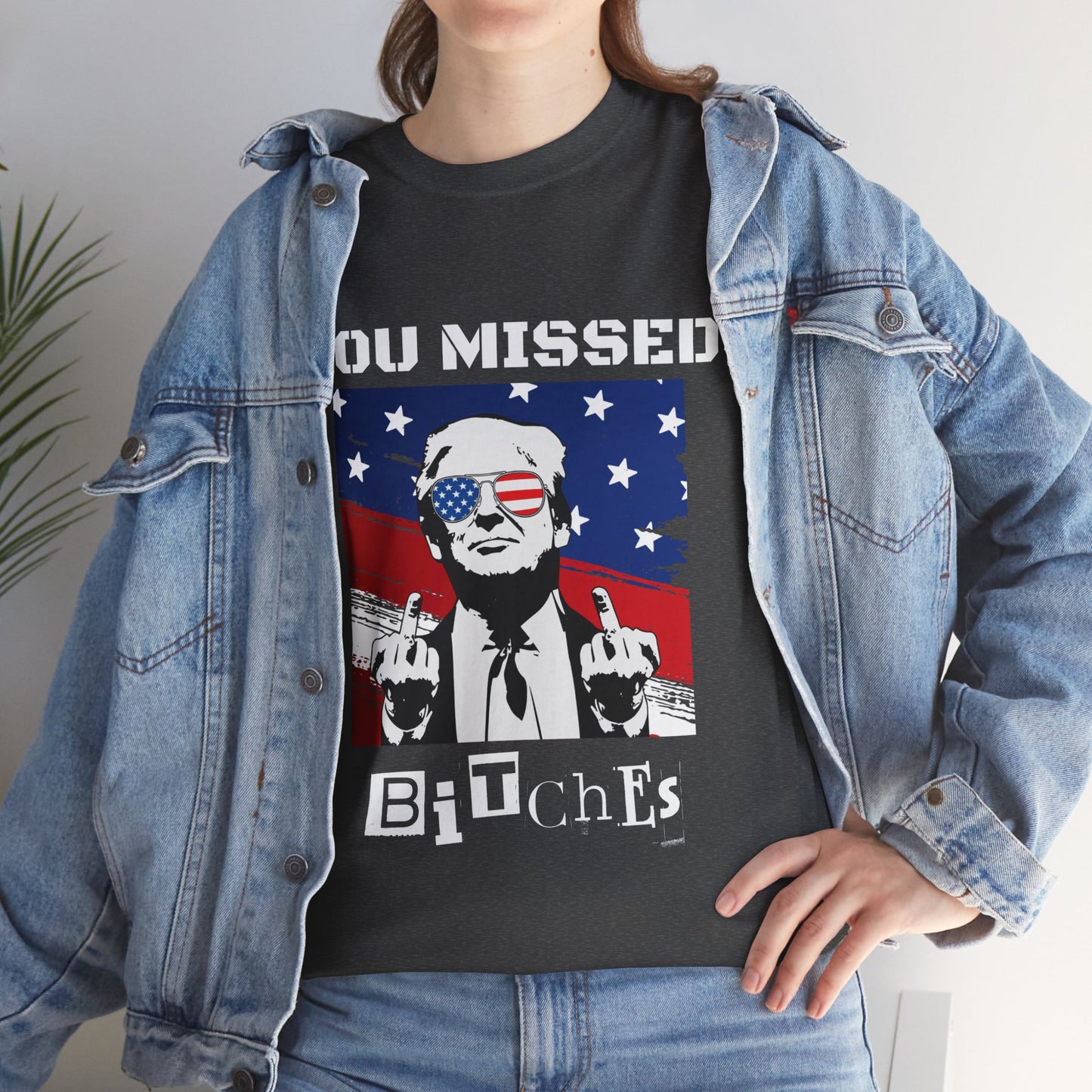 Trump - You Missed B*tches - Dark Gildan Heavy T shirt