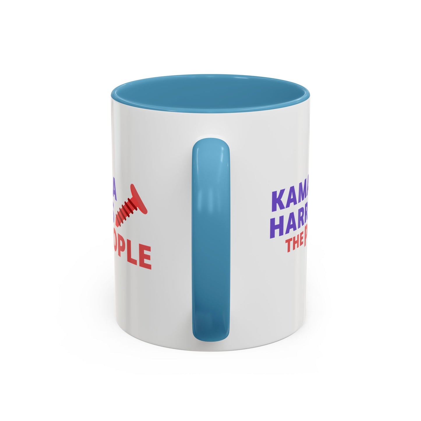 Kamala Harris "Screwing the People" Accent Coffee Mug – 11oz & 15oz