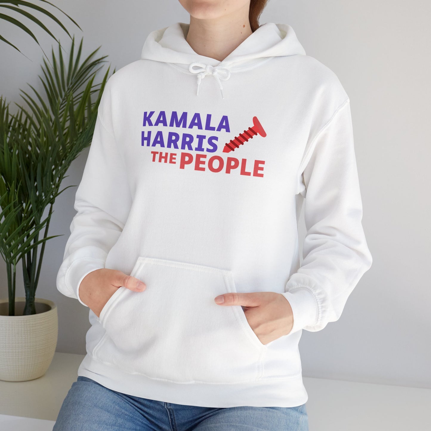 Kamala Harris "Screwing the People" Gildan Unisex Hoodie