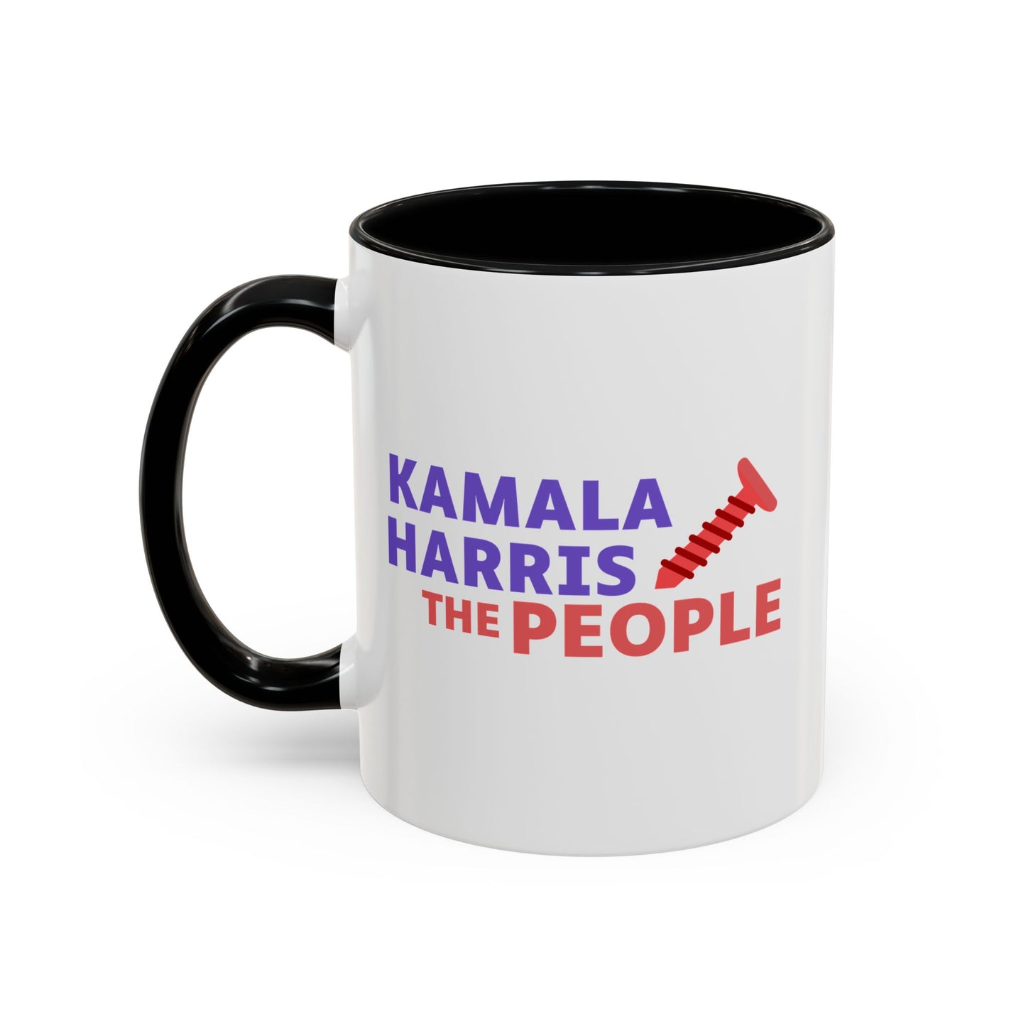Kamala Harris "Screwing the People" Accent Coffee Mug – 11oz & 15oz