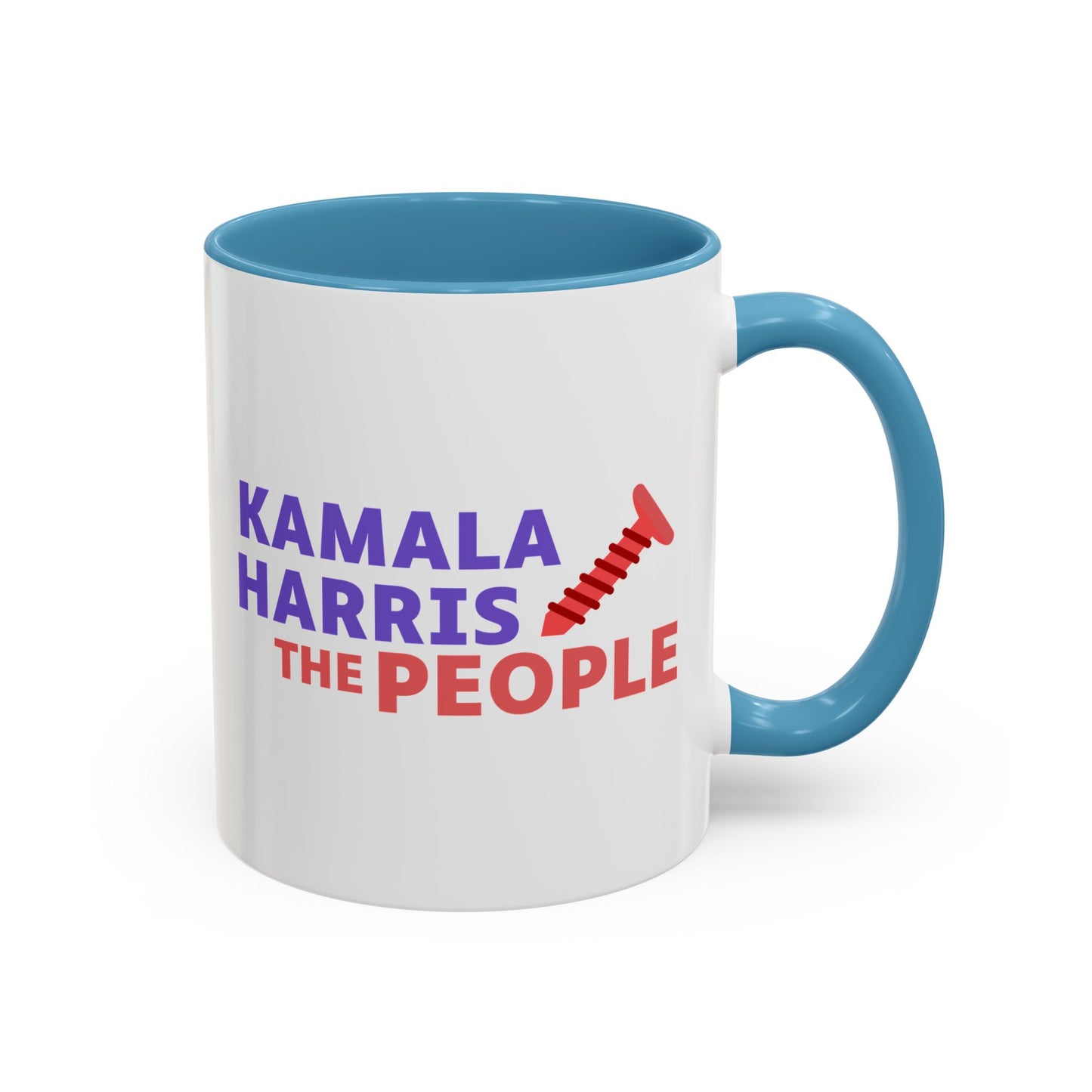 Kamala Harris "Screwing the People" Accent Coffee Mug – 11oz & 15oz