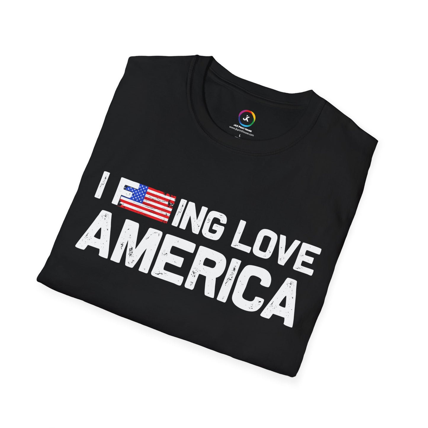 F***ing Love America - Premium Softstyle Dark T-Shirt