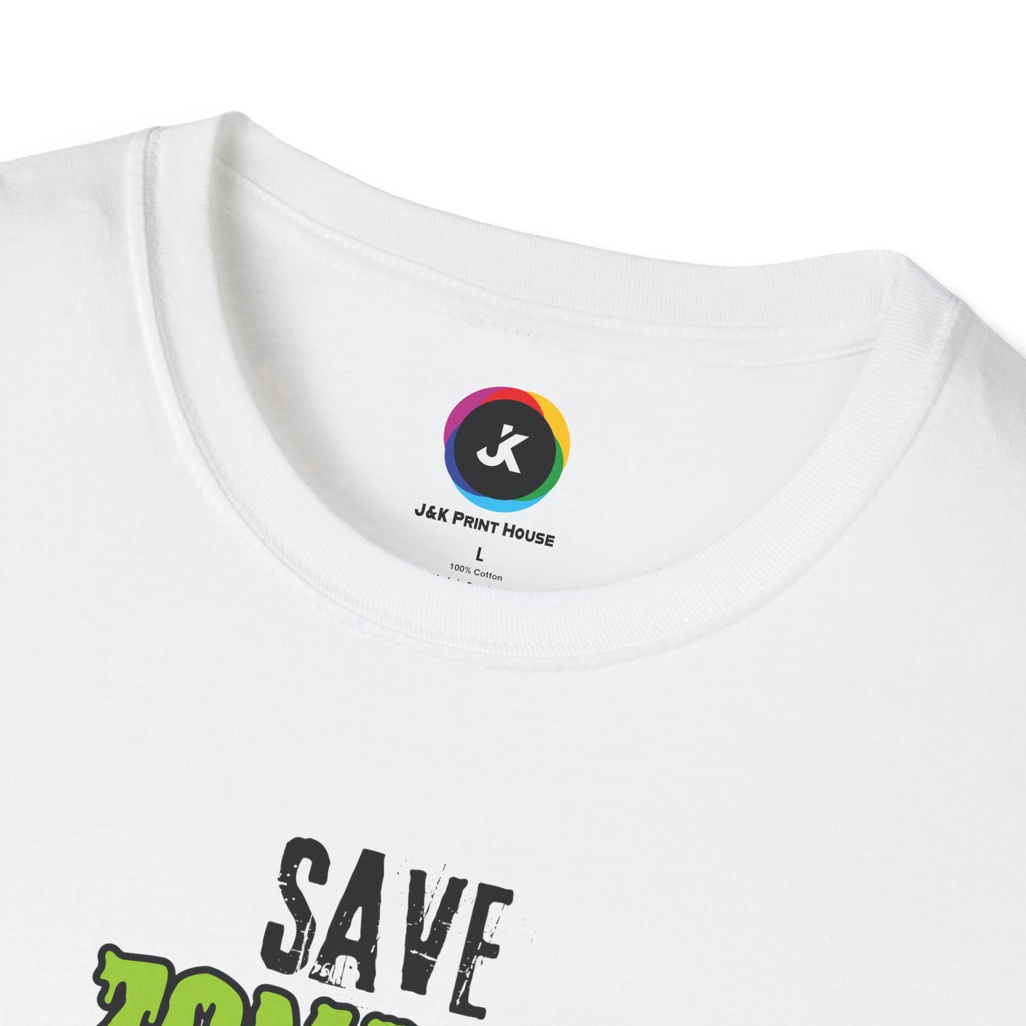 Save Zombies, Vote Trump – Halloween & Election Crossover Zombie Softstyle T-Shirt