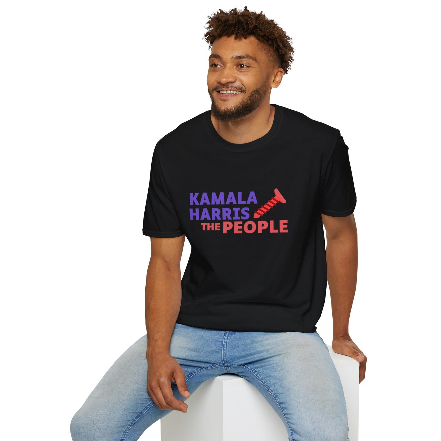 Kamala Harris 2024 “Screwing the People” Gildan Softstyle T-Shirt