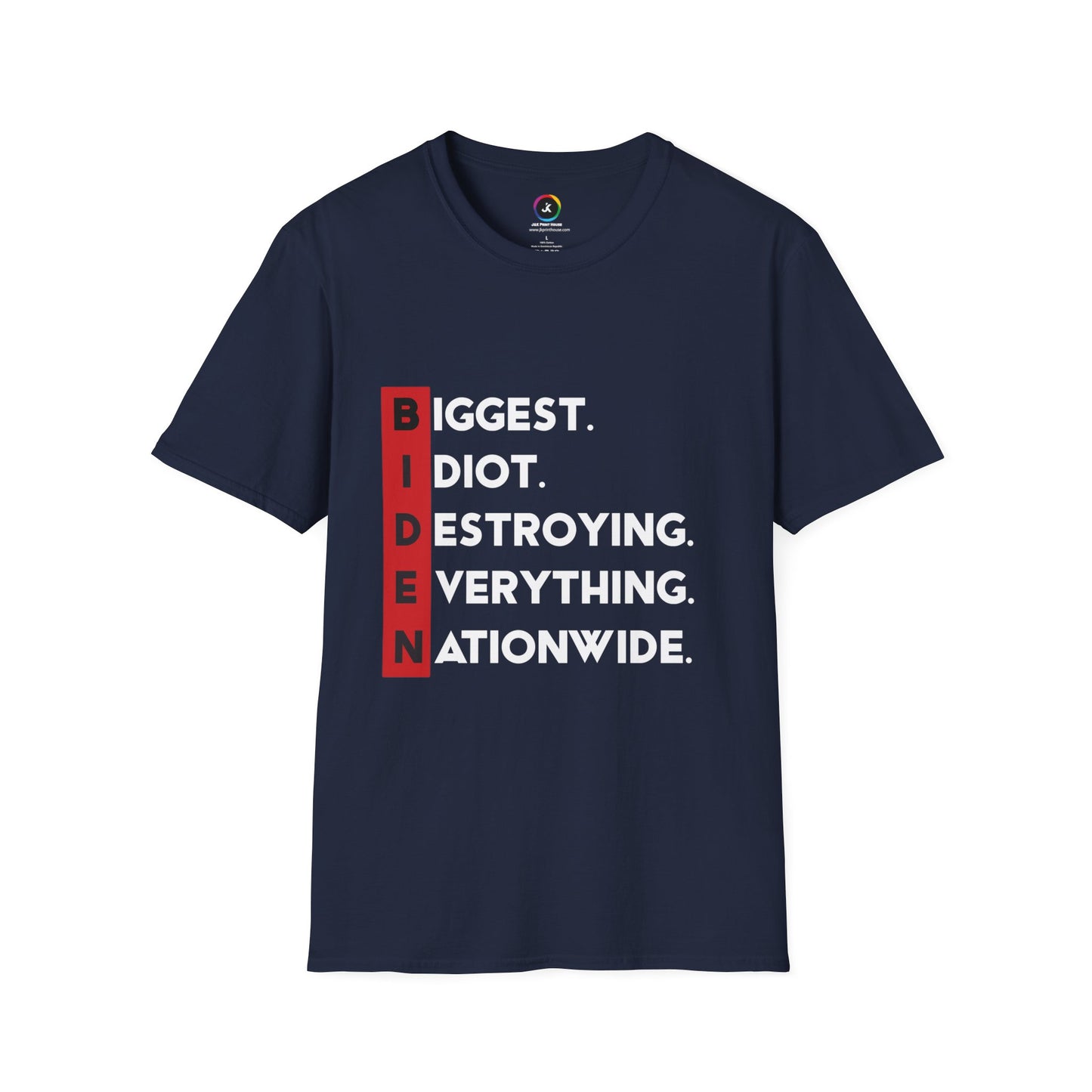 Biden Acronym Politically Incorrect - Premium Dark Soft-Style T-Shirt