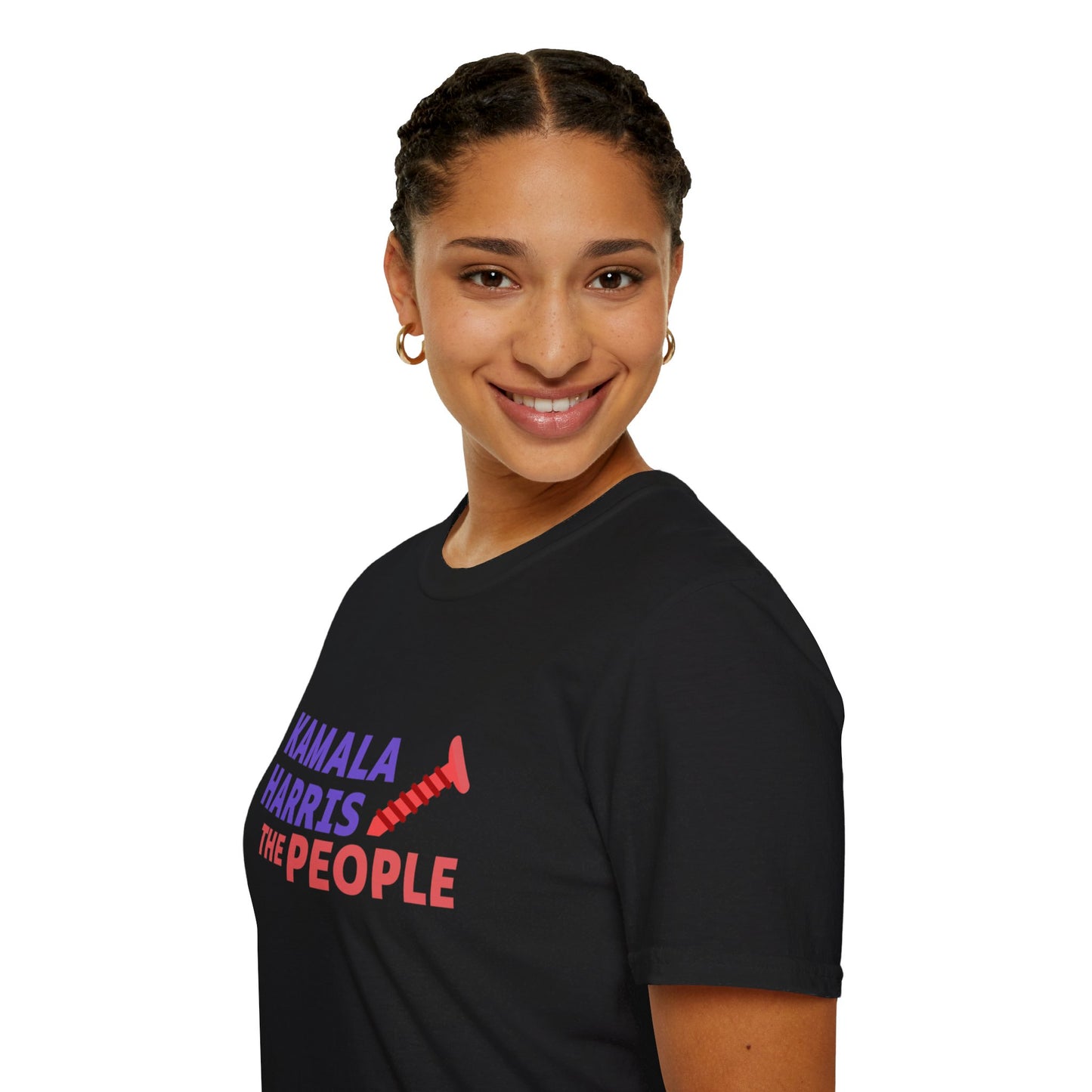 Kamala Harris 2024 “Screwing the People” Gildan Softstyle T-Shirt
