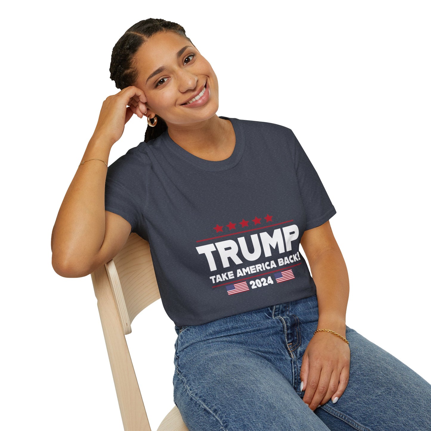 Trump Take America Back - Premium Soft-Style Dark T-Shirt