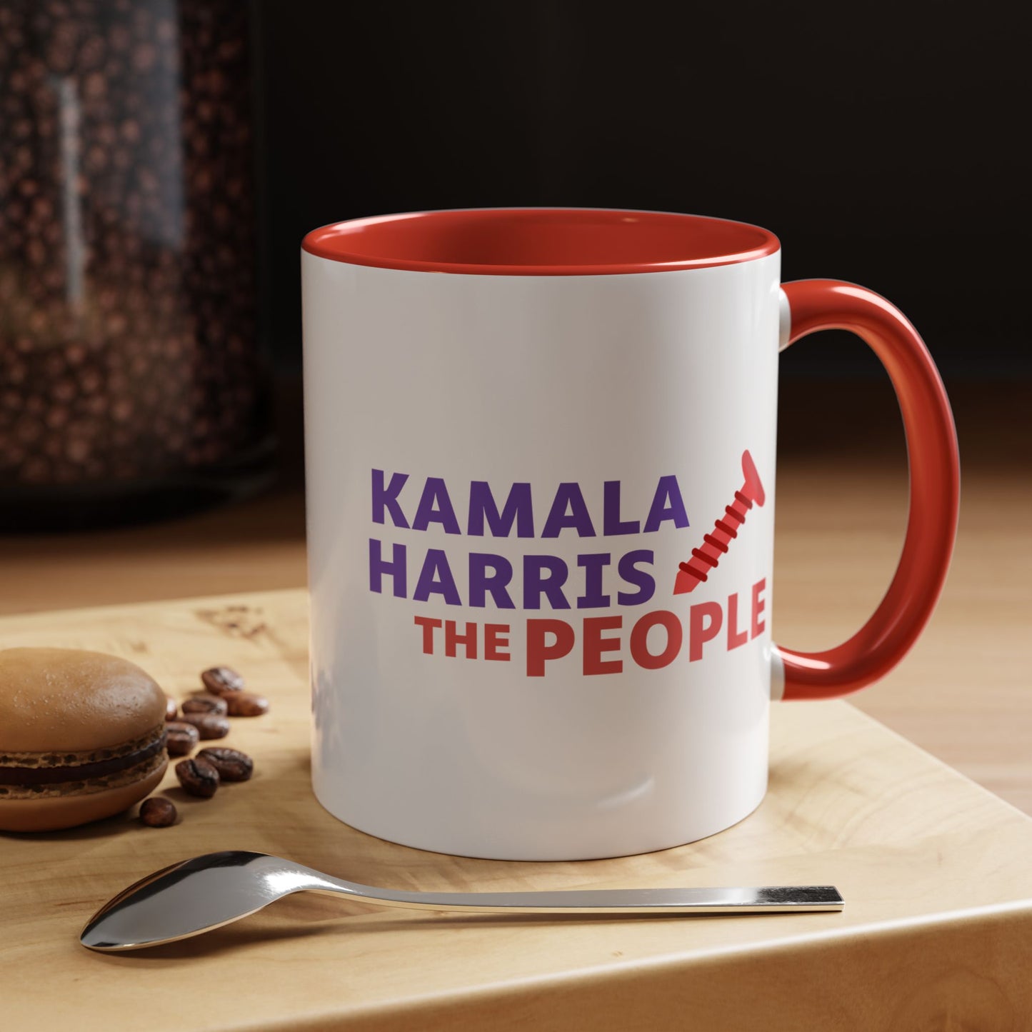 Kamala Harris "Screwing the People" Accent Coffee Mug – 11oz & 15oz