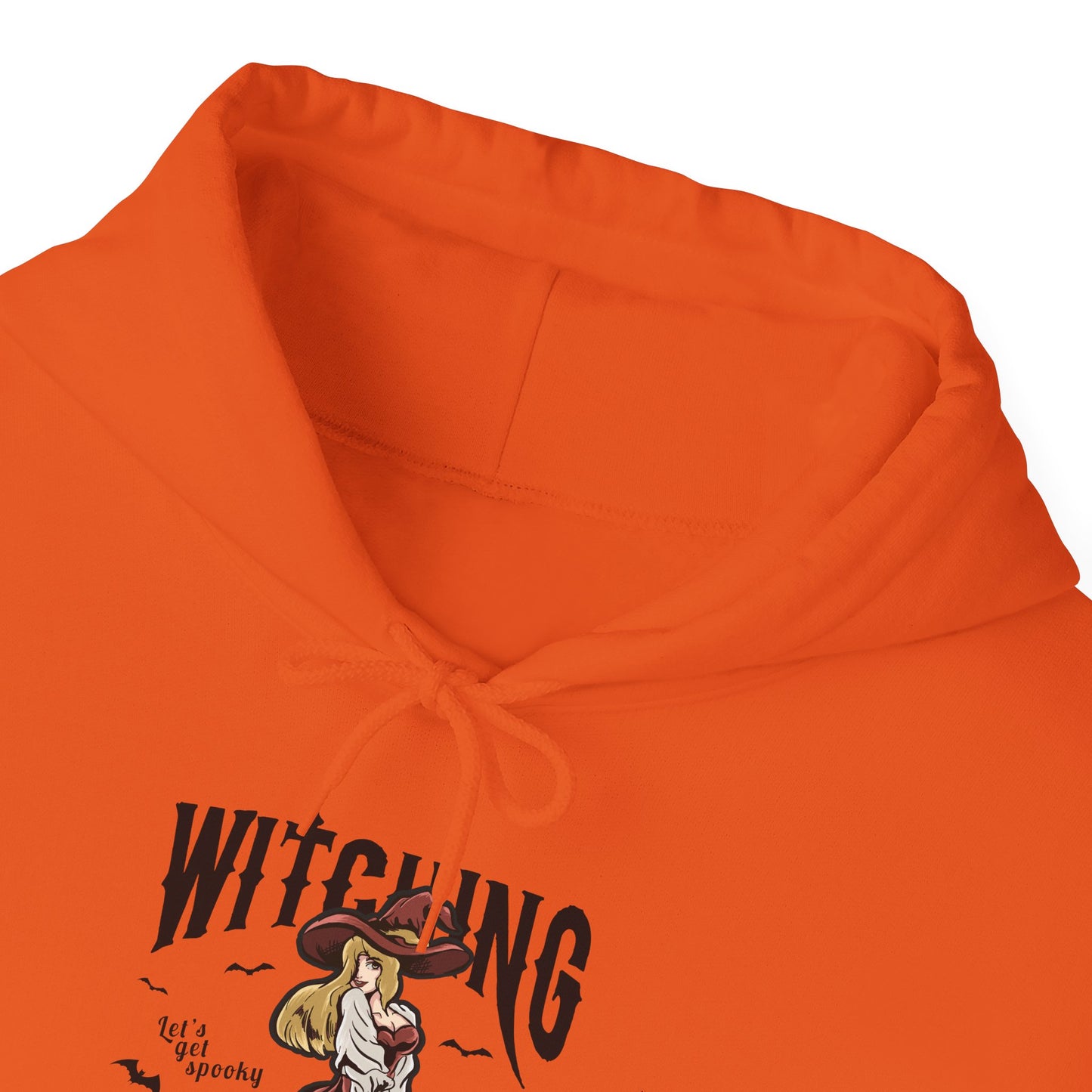 Witching Around Halloween Heavy Blend Hoodie |  Witch Graphic Hoodie
